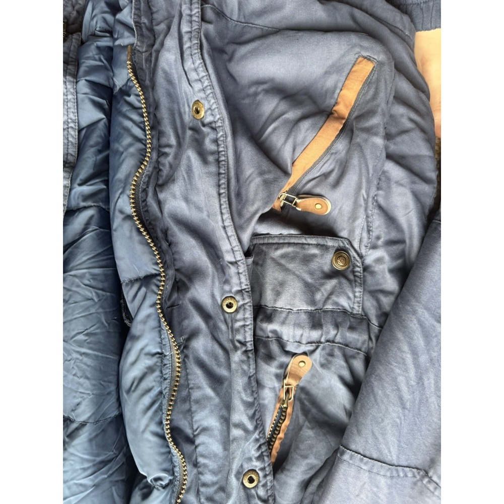 Vintage Cabela's Gore-Tex Parka Jacket Blue Mens Large Hunting Coat - Picture 3 of 10